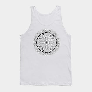 Circle Flower Motif Tank Top